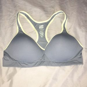 Grey sports bra from PINK